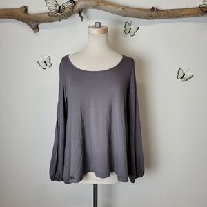 Cop copine Artemis  jersey knit long sleeve gray